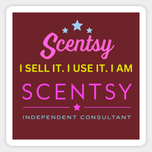 i sell it, i use it, i am scentsy independent consultant Sticker